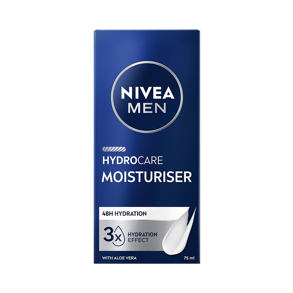 NIVEA MEN HYDROCARE 48h Męski Krem nawilżający do twarzy z prowitaminą B5 i aloesem 75 ml