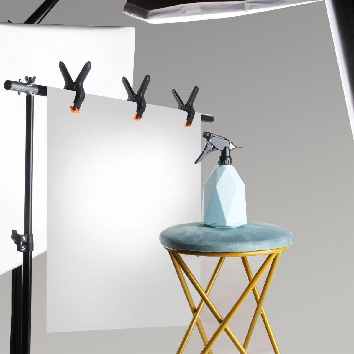 10 Pack 4.5 inch Plastic Large Spring Clamps Heavy Duty for Crafts or Plastic Clips ?Backdrop Clips Clamps for Backdrop Stand,Photography,Woodworking? Home Improvement