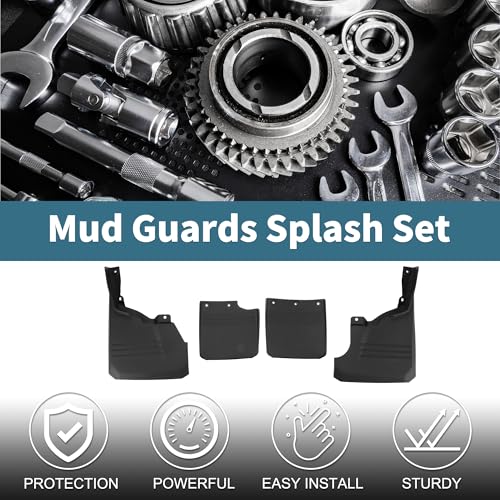 Image of Mud Flaps Splash Guards for Toyota Land Cruiser FJ70 /LC79 Front & Rear Mud Guards W /Mount Accessories