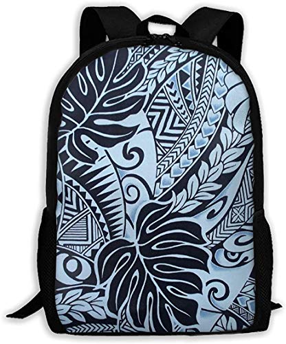 Mochila Polinesia Tatuaje Moda Al Aire Libre Hombros Bolsa Durable Viaje