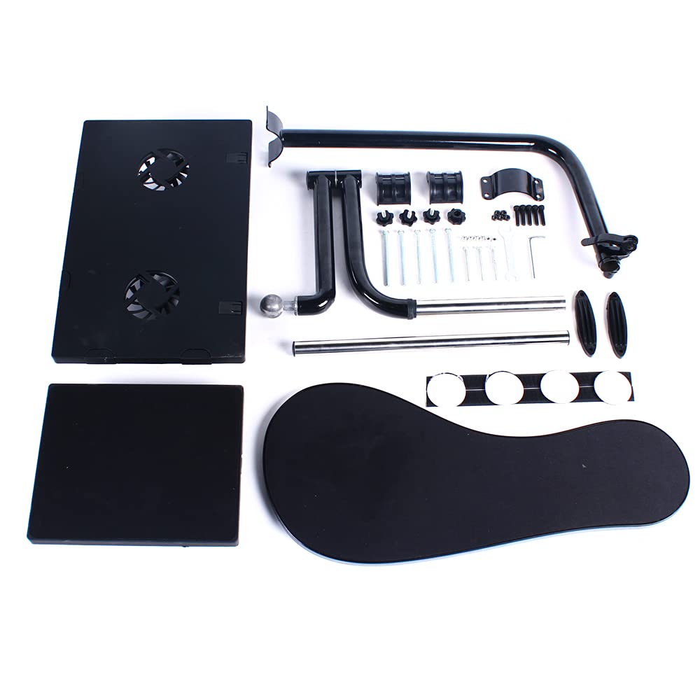 Supporto Per Tastiera Sedia, Regolabile, Poggiapolsi In Acciaio Inossidabile, Vassoio Per Tastiera, Bracciolo, Supporto Per Mouse Del Computer Portatile, Computer Desktop, Tablet Casa Ecc