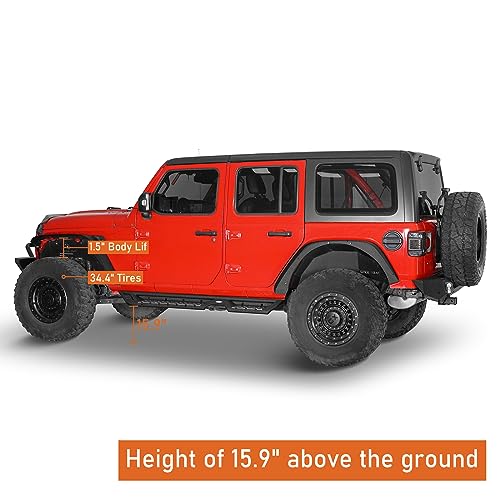 JLU Estribos Laterales para Jeep Wrangler JL 2018-2026 miniatura 5