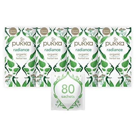 Pukka Herbs Radiance Organic Herbal Tea Box Cover