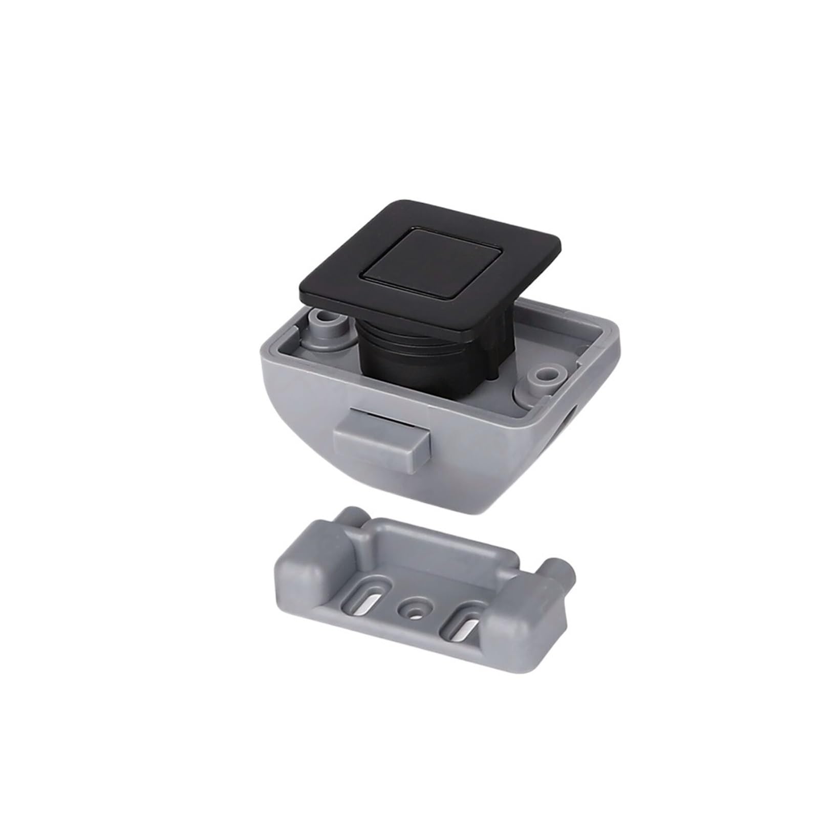 Djgkenvq Black Drawer Lock 5Pcs Camper Car Push Lock 26Mm Rv Caravan Boat Motor Home Cabinet Drawer Lock Keyless Push Button Latch Furniture Hardware(Black)