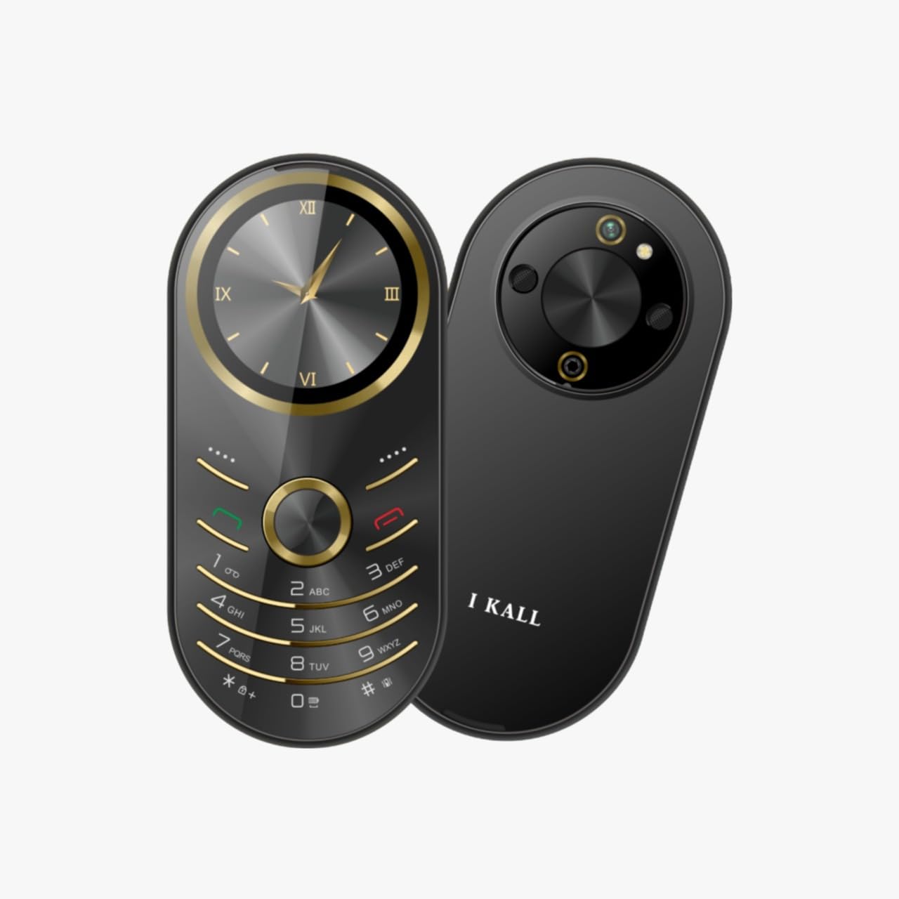 IKALL K59 Circle Round 1.32" Display, Mutlimedia Keypad Mobile, Voice Changer, True FM, Dual Sim and Premium Design - Black Gold (B0CYGYHDT5) Amazon Price History, Amazon Price Tracker