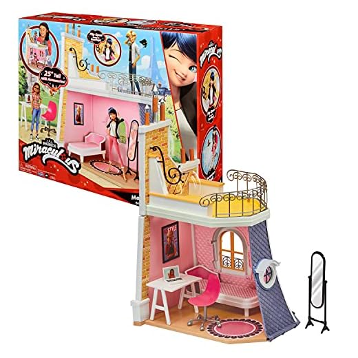 BANDAI P50660 Tales of Ladybug & Cat Noir Miraculous-marinetter spelvärld kompatibel med 26 cm dockor, ingen