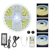 🌟Contenido del paquete: 1 barra de luz de 5M5050LED; 1 botón de control remoto RF de 15 botones; 1 controlador de RF; 1 fuente de alimentación; 2 abrazaderas de cable fijas, 1 manual de control remoto.