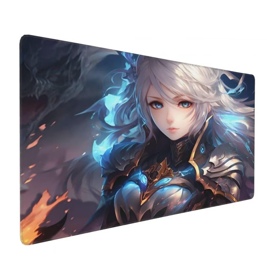 Tappetino Mouse Anime, Mouse Pad XXL 1200 x 600 x 3 mm, Principessa Tappetino Gaming Grande Sottomano Scrivania, Impermeabile Mousepad Lavabile con Base in Gomma Antiscivolo per Computer-MP1533