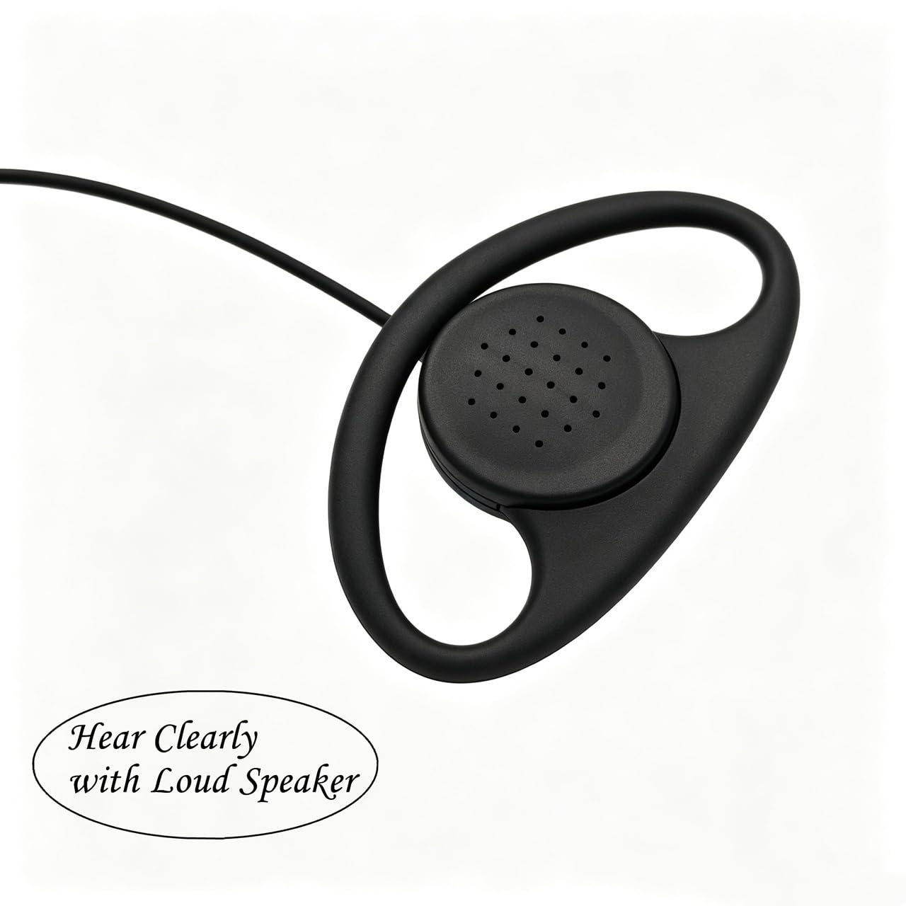 Walkie Talkie - Auricolari a forma di D con microfono a 2 pin, per Baofeng UV-5R BF-F8HP BF-888S Retevis H-777 Arcshell (10 confezioni)