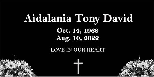 Miniatura 9 de Lápidas de cementerio, lápidas para tumbas, piedras conmemorativas, lápida plana (24 x 12 x 1.25 pulgadas)