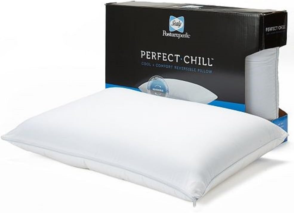 Perfect Chill Reversible Memory Foam & Fiber Bed Pillow Queen Size