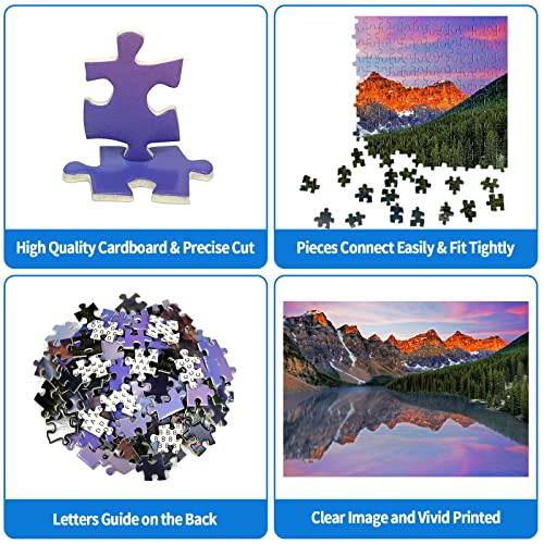 CHengQiSM Puzzles 1000 Pieces for Adults, Moraine Lake - Image 4