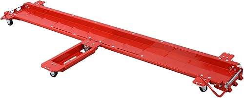 Widow Cruiser-Dolly - Rodillo de acero para motocicleta, motor rojo para ATV y garaje, rollo resistente (1,250 libras), rojo