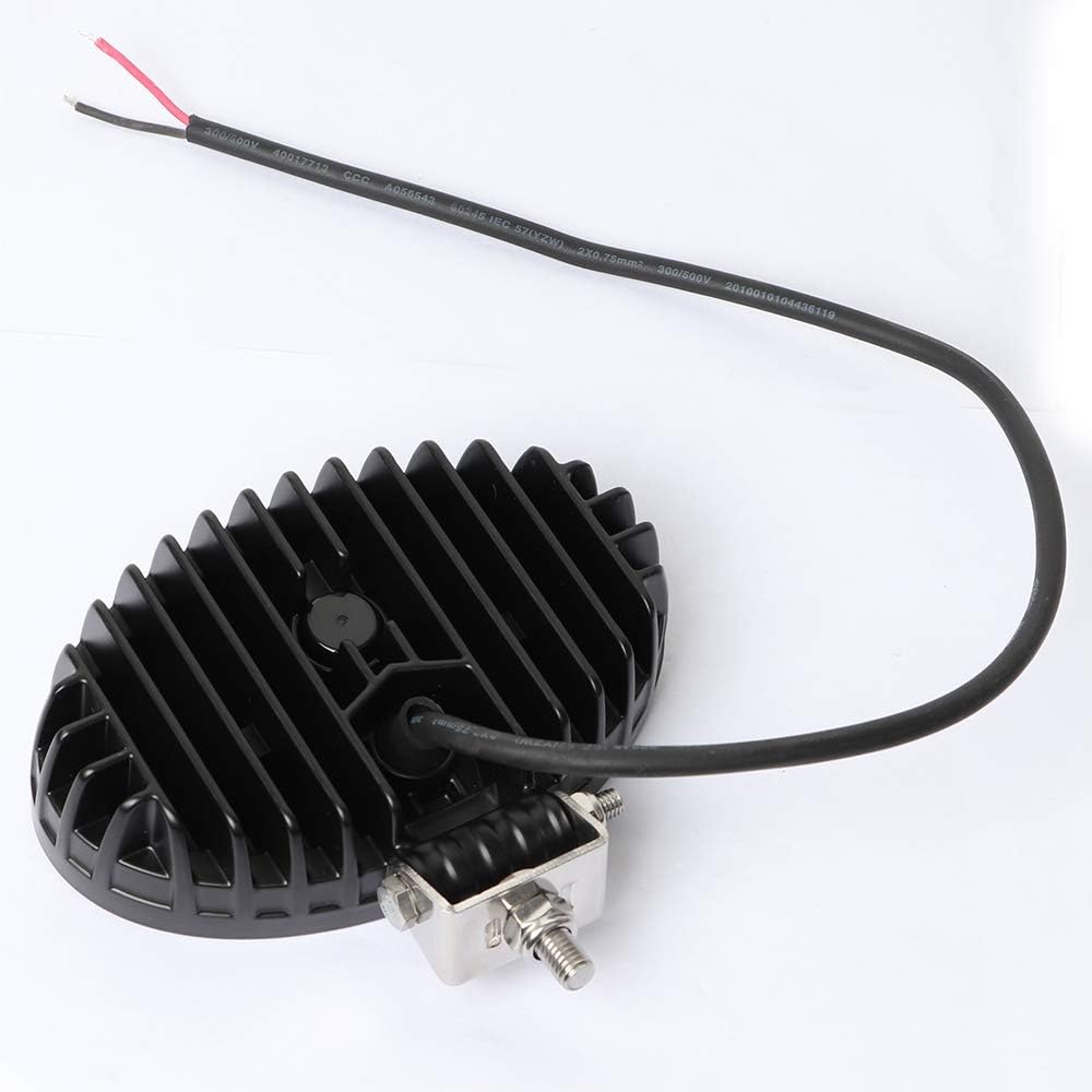 EXZEIT 5.7 Inch Oval Led Work Light for Trators, 64W 6720Lms Flood Light for Truck Tractors, 12/24V