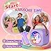 Mini Karaoke Machine with 2 Wireless Microphones,Gift for 3-12 Years Old, 2026 Best Christmas Birthday Toy for Girls Boys Party (Purple)
