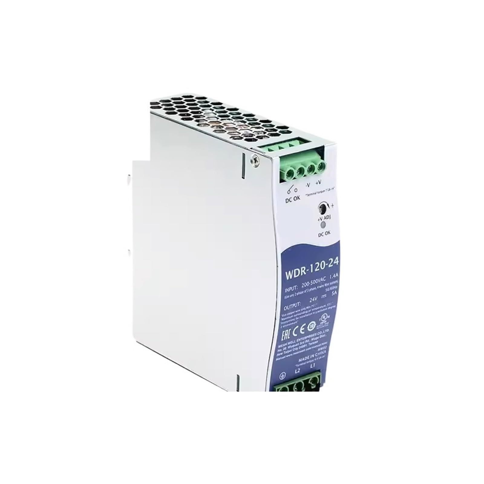JJKKOZVQF WDR-120 WDR-120-12 WDR-120-24 WDR-120-48 120W Single Output Power Supply(WDR-120-24V 5A)
