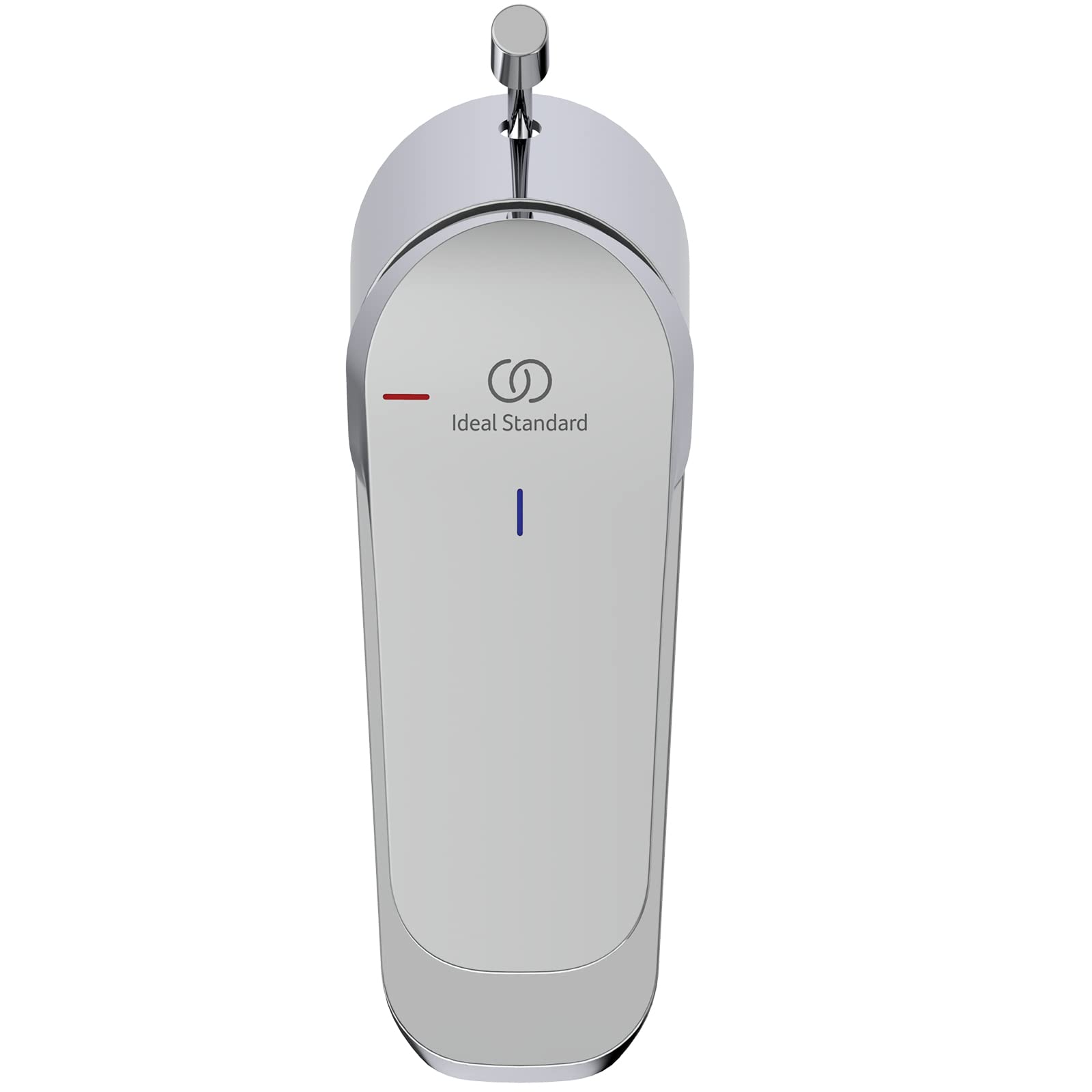 Ideal Standard B1711AA bateria umywalkowa Ceraflex, metalowy zestaw odpływowy G1 ¼, funkcja Bluestart, wysięg 101 mm, wysokość wylotu 68 mm, chrom