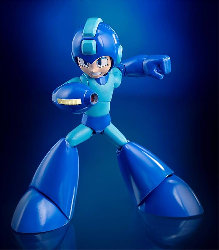 ロックマン 可動フィギュア 約11cm 青 Amazon.co.jp: 1/12スケール ロックマン アクションフィギュア
