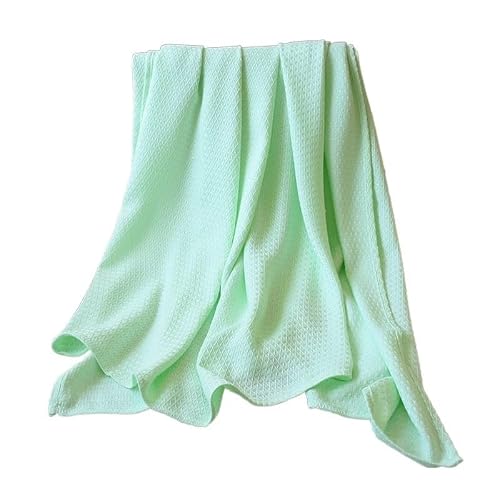 DUBTEDHOU Summer Blanket Lightweight Cooling Blanket Multicolor Multiple Sizes(Green Diamond,100x150cm)