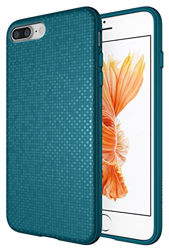 iPhone 7 Plus Case, Diztronic Pixlee Soft Touch Slim-Fit Flexible TPU Case for Apple iPhone 7 Plus (Pixlee Teal Blue)