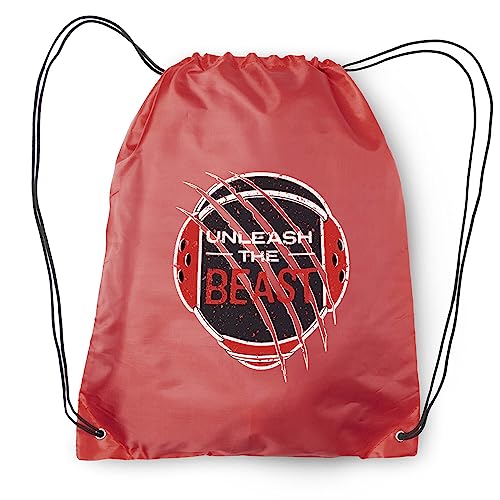 ChalkTalkSPORTS Wrestling Unleash The Beast Drawstring Bag | Red Sports Bag2