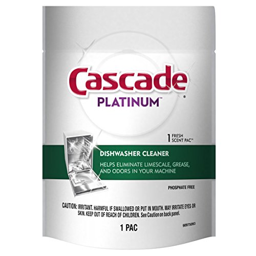 Cascade Platinum Dishwasher Cleaner Pods Fresh Scent, 1 Count (8 Pack) #TOP1