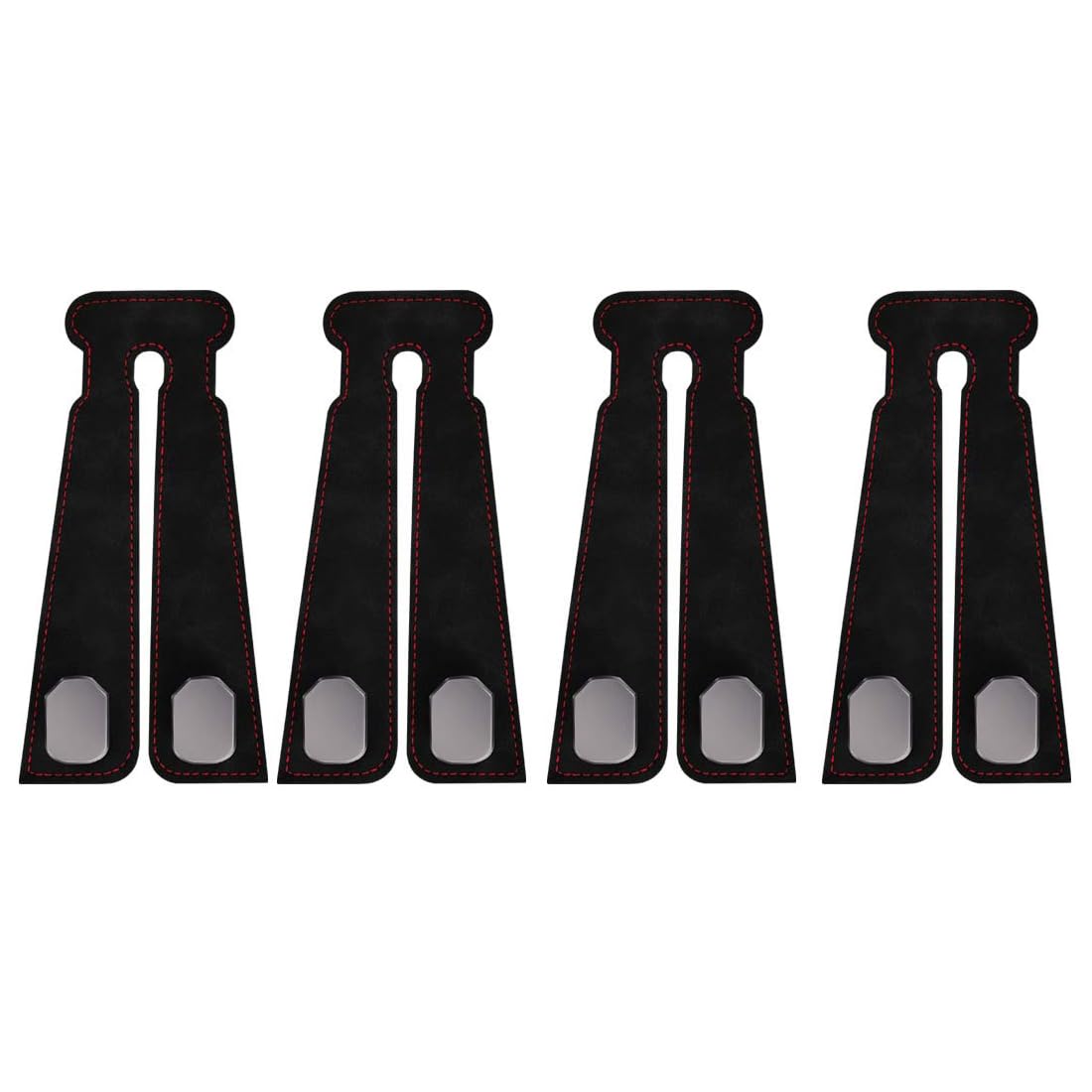 michenggg 4PCS Car Headrest Hooks for MG 6 Ⅱ 2017-pr – Soft Leather, Multifunctional Seat Back Storage for Handbags, Purses, Shopping Bags