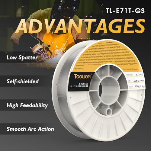 Image of TOOLIOM E71T-GS 0.035 inch Gasless Flux Core Welding Wire 10LB