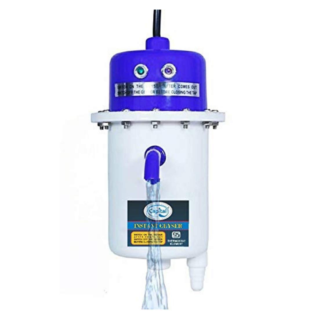 Buy CAPITAL Instant Water Geyser, Water Heater, Portable Water Heater,  Geyser Made of First Class ABS Plastic 3KW (White), Wall Mounting Online at  Low Prices in India - Amazon.in