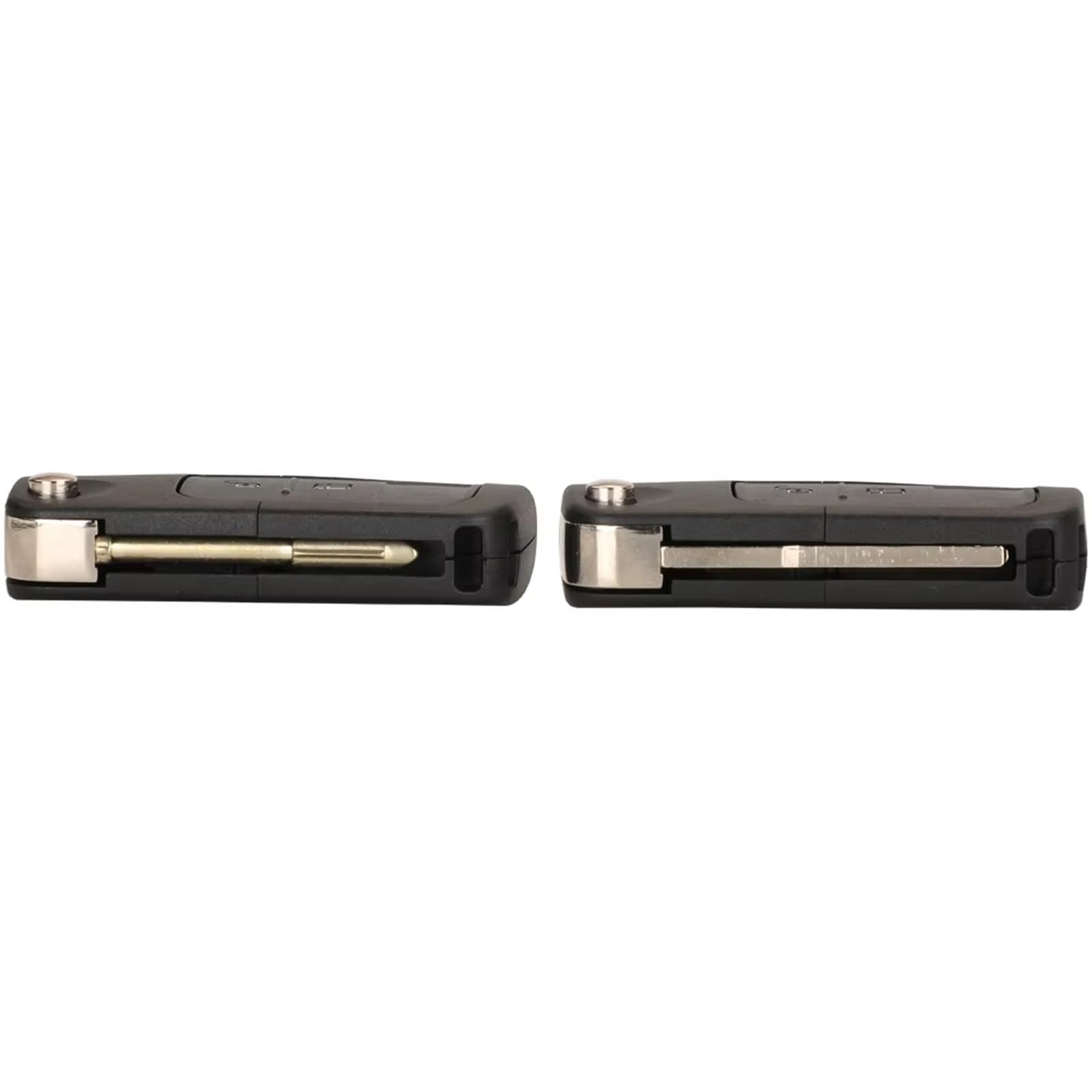 Compatible Con Ford Para Fiesta 2008 2009 2010 2011 2012 2013 2014 2015 2016 2017 2 3 Botones Carcasa De Llave A Distancia Abatible Fo21 HU101 Sin Cortar(3 Buttons b Fo21)