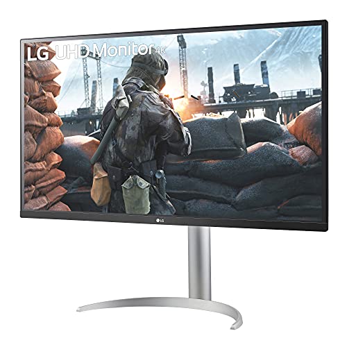 Image of LG 32UP550-W 32 Inch Ultrafine (3840 x 2160) VA Display with AMD FreeSync, DCI-P3 90% Color Gamut with HDR 10 Compatibility and USB Type-C Connectivity - Silver /White