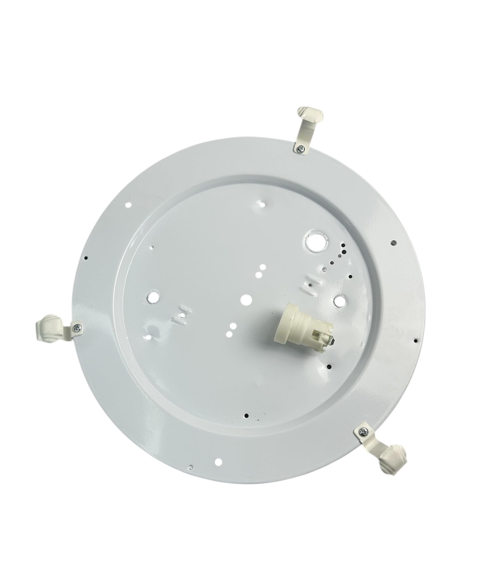Generico 4 pezzi di montatura per plafoniera diametro 40 cm lampada da soffitto struttura plafoniera in metallo bianco con portalampade attacco grande E27