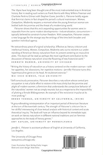 Women, Compulsion, Modernity: The Moment of American Naturalism (Women in Culture and Society) - Image 2