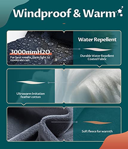 CREATMO US Boy's Water Resistant Winter Coats Warm Fleece Lined Outwear Windbreaker Ski Jacket4