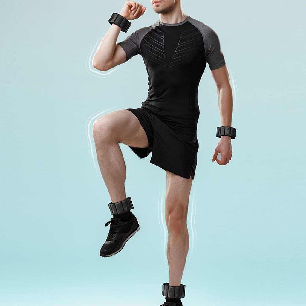 Pesas Ajustables para muñeca y Tobillo, Pesas de Entrenamiento de Fuerza para muñecas y Tobillos para Mujeres, Hombres y niños, Pesas de Muñeca para Fitness