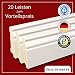 Produktbild 20 Stk / 48 m Hamburger Profil Fußleisten weiß lackiert 2400 x 19 x 70mm - Vorteilspack 4,20/m - 13% Rabatt