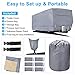 RVMasking Upgraded 100% Waterproof Oxford Travel Trailer RV Cover, Fits 28'7