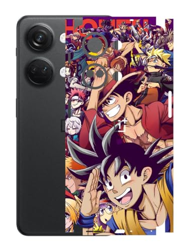 Image of AtOdds - Compatible for ONEPLUS NORD 3 (5G) Mobile Back Skin Sticker - Lamination - Film Wrap (Coverage - Back+Camera+Sides) (Design - Anime 5)