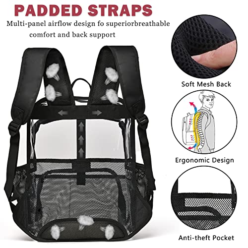 Clear Backpack,Clear Backpacks for School Heavy Duty See Through Bookbag Waterproof Backpack for Men Women,Yellow2