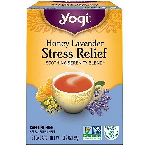 Yogi Tea Herbal Stress Relief, Honey Lavender 16 ea ( pack of 2)