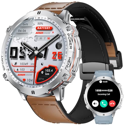 Image of LIGE Smart Watches with 900mAh Battery,1.73 inch AMOLED relojes para Hombres with Bluetooth Call,110+Sports Mode Tactical Fitness Watch /Heart Rate Sleep Health Monitor /Android iOS Smart Watch