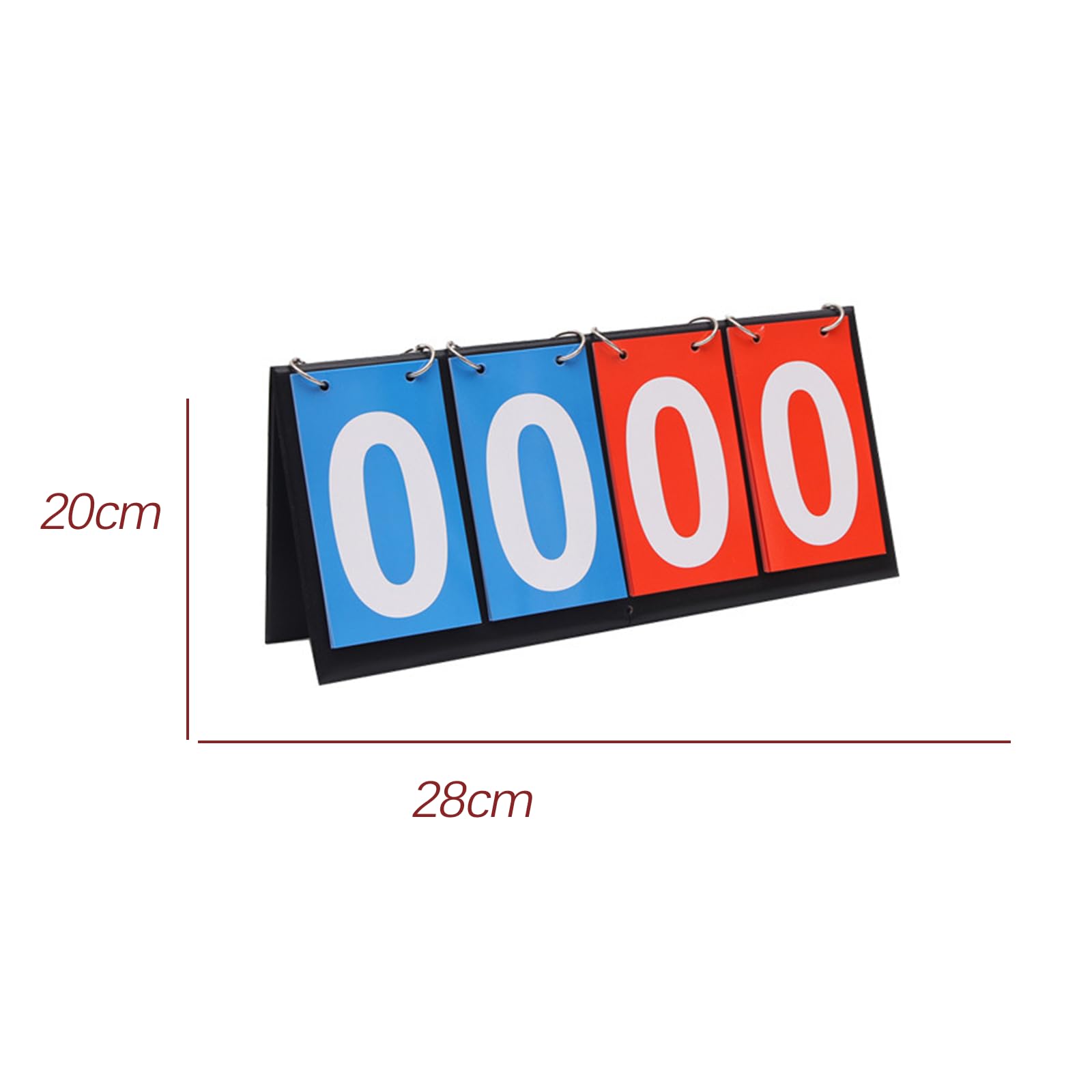 Yuelulala 2pcs 4-Digital Portable Table Top Scoreboard Flipper for Soccer, Ping Pong, Baseball, Basketball, Volleyball, and More Indoor Outdoor (A2-2) - Image 3