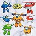 EASTVAPS Pegatinas de Pared Super Wings Deformación Robot Mural para niños Pegatinas Autoadhesivas 45x60cm