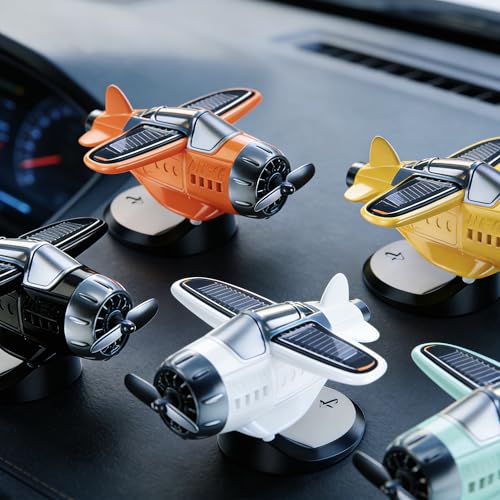 Image of A Solar-Powered, Quiet-Rotation car Ornament relieves Fatigue, boosts Alertness, and adds Driving Fun. Suitable for All Cars, Offices, and Homes. Perfect for Any Sunny spot (black1)