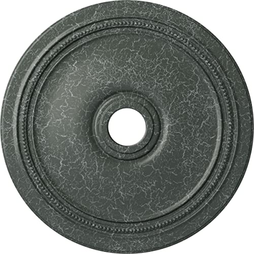 Image of Ekena Millwork CM24DIAGC Diane Ceiling Medallion, 24 inchOD x 3 5 /8 inchID x 1 1 /4 inchP (Fits Canopies up to 6 1 /4 inch), Hand-Painted Athenian Green Crackle