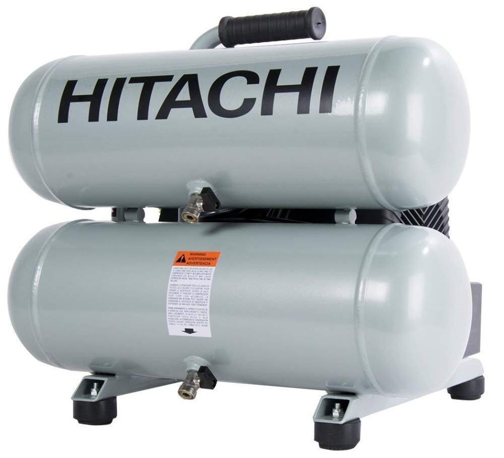 Hitachi EC99S 4-Gallon Portable Electric Twin Stack Hot Dog Air Compressor (Discontinued by the Manufacturer)