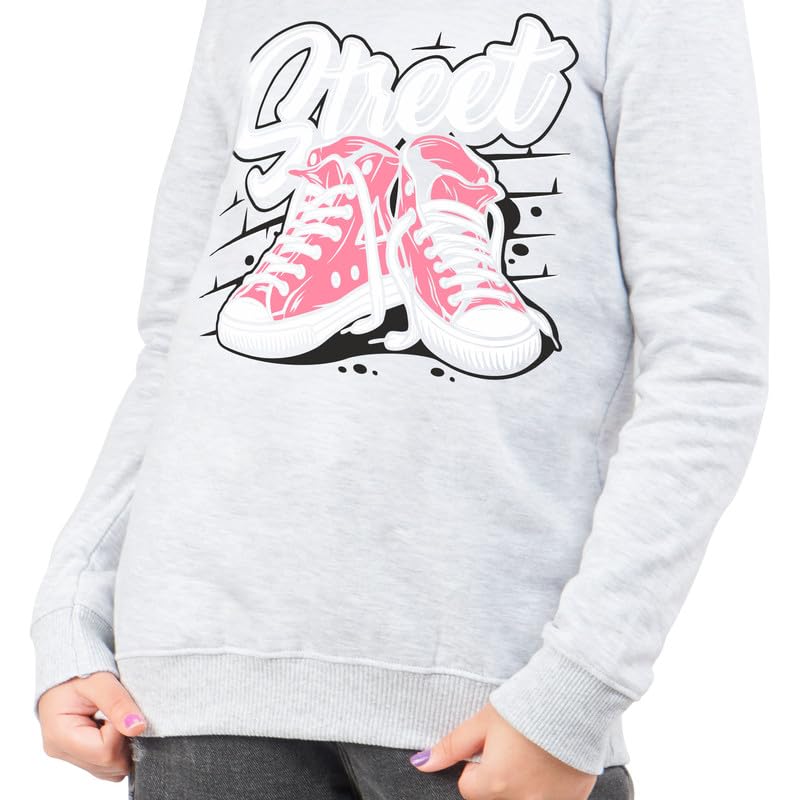 Image of Real Basics Girls Cotton Hooded Sweatshirt (Pack of 1)
