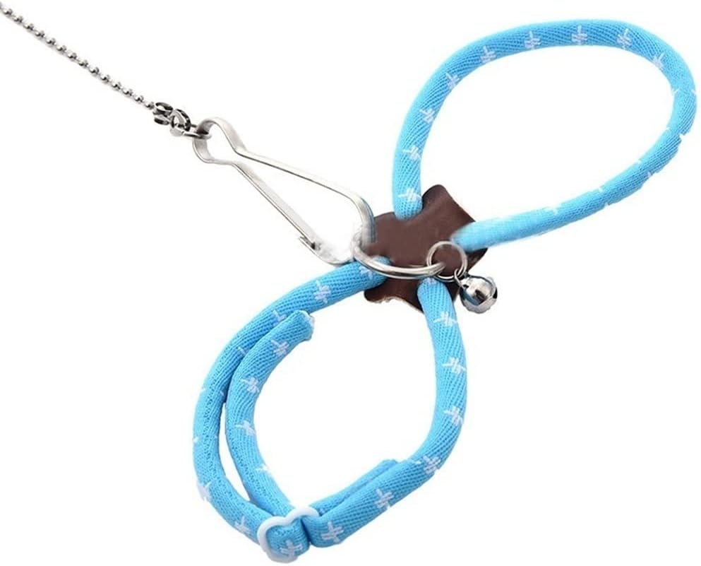 Pet Adjustable Soft Harness Leash Bird Parrot Mouse Hamster Ferrets Pet Pig Leash (A One size)
