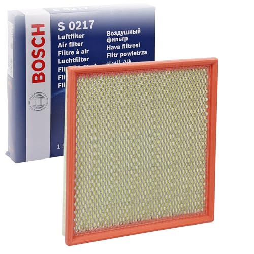 Bosch S0217 Filtro de Aire para Coche - Restringe Partículas de la Entrada de Aire, Resiste a la Humedad, con Alta Resistencia a la Tracción