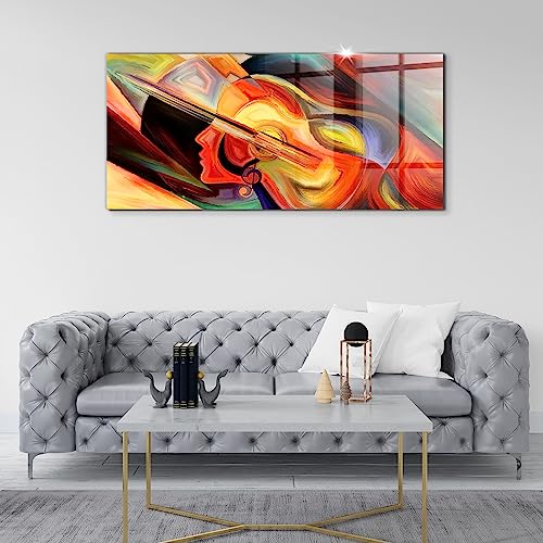 Tableau en verre coloré 120x60cm Wallfluent chef d'œuvre unique - 5